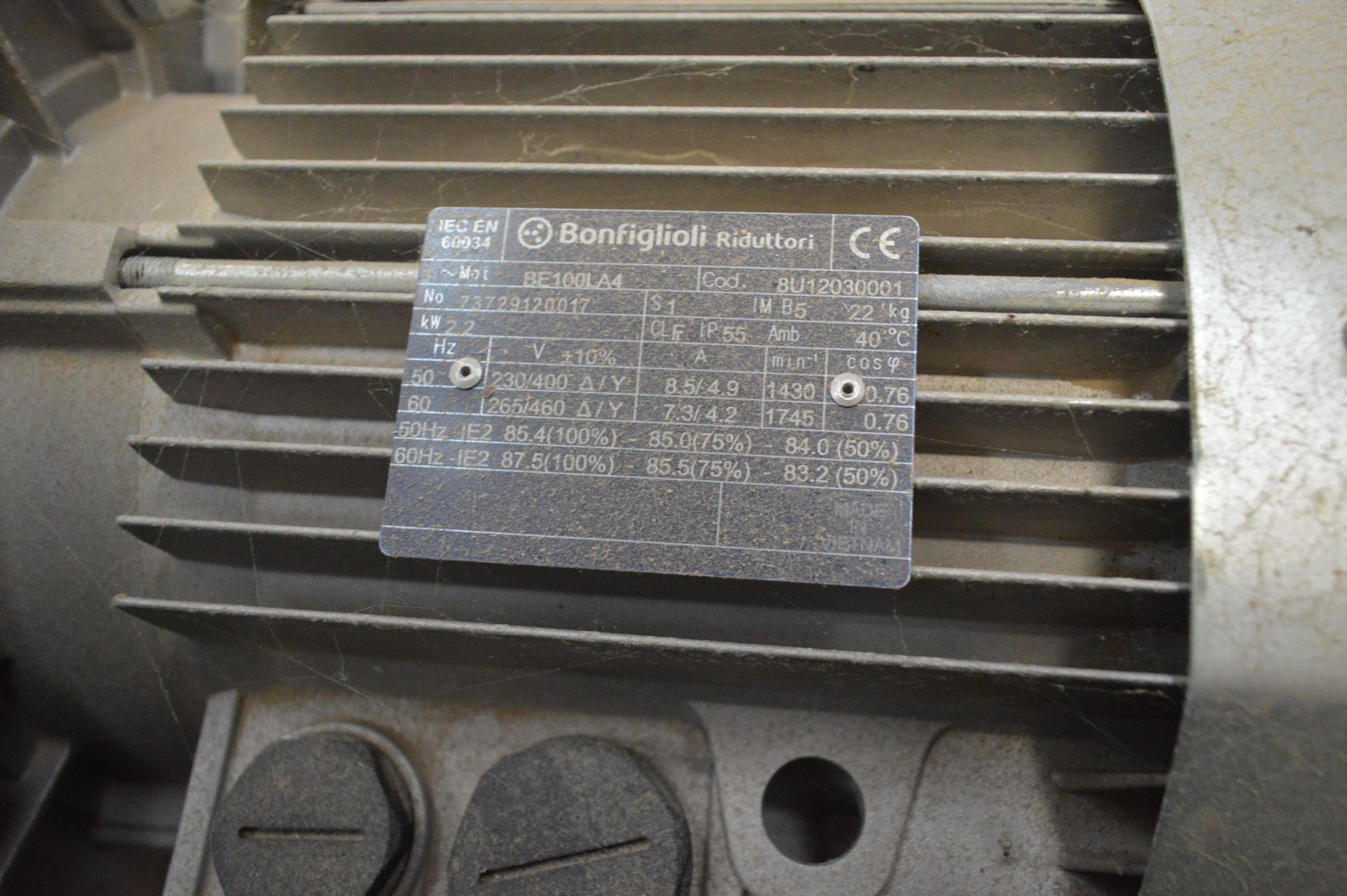 Perry 250A Galvanised Steel Cased Inclined Screw Conveyor, serial no. AV996, year of manufacture - Image 4 of 5