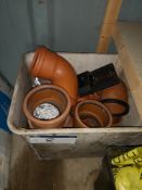 Box of Various Sanitary Pipes