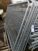 Approx 40 Sections of Heras Fencing and Base Feet