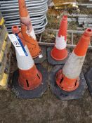 10 of Various Road Cones