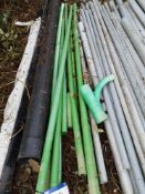 Quantity of 3 Inch Diameter Green Water Pipes, 3m