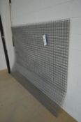 Mesh Sheeting, as set out against wall