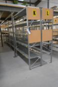 Eight Bays of Metal System Boltless Steel Shelving, each bay approx. 2.25m high x 1.57m long x 0.52m