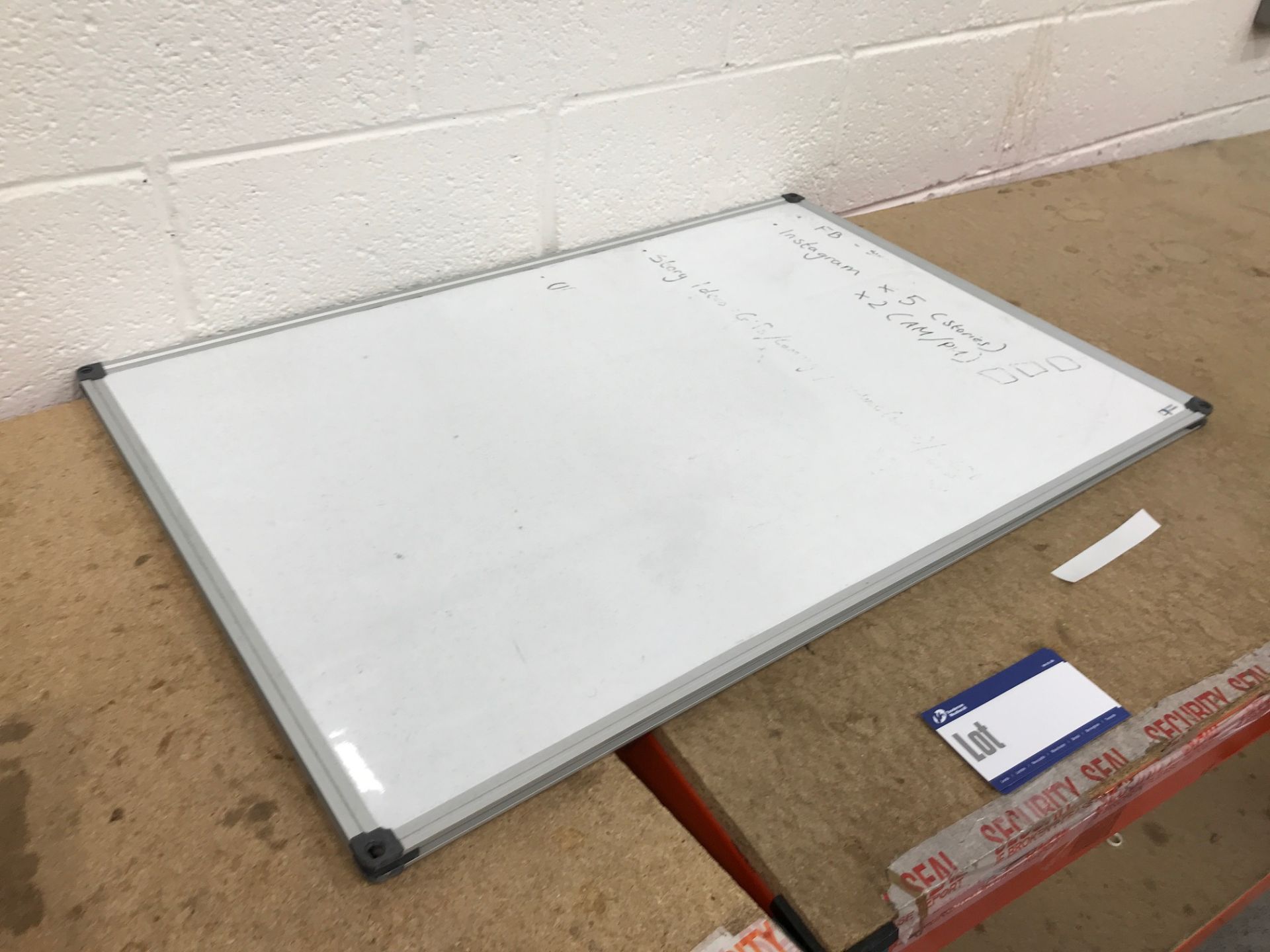 Two Wipe Clean White Boards - Image 2 of 2