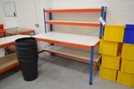 Steel Framed Packing Bench, with shelf