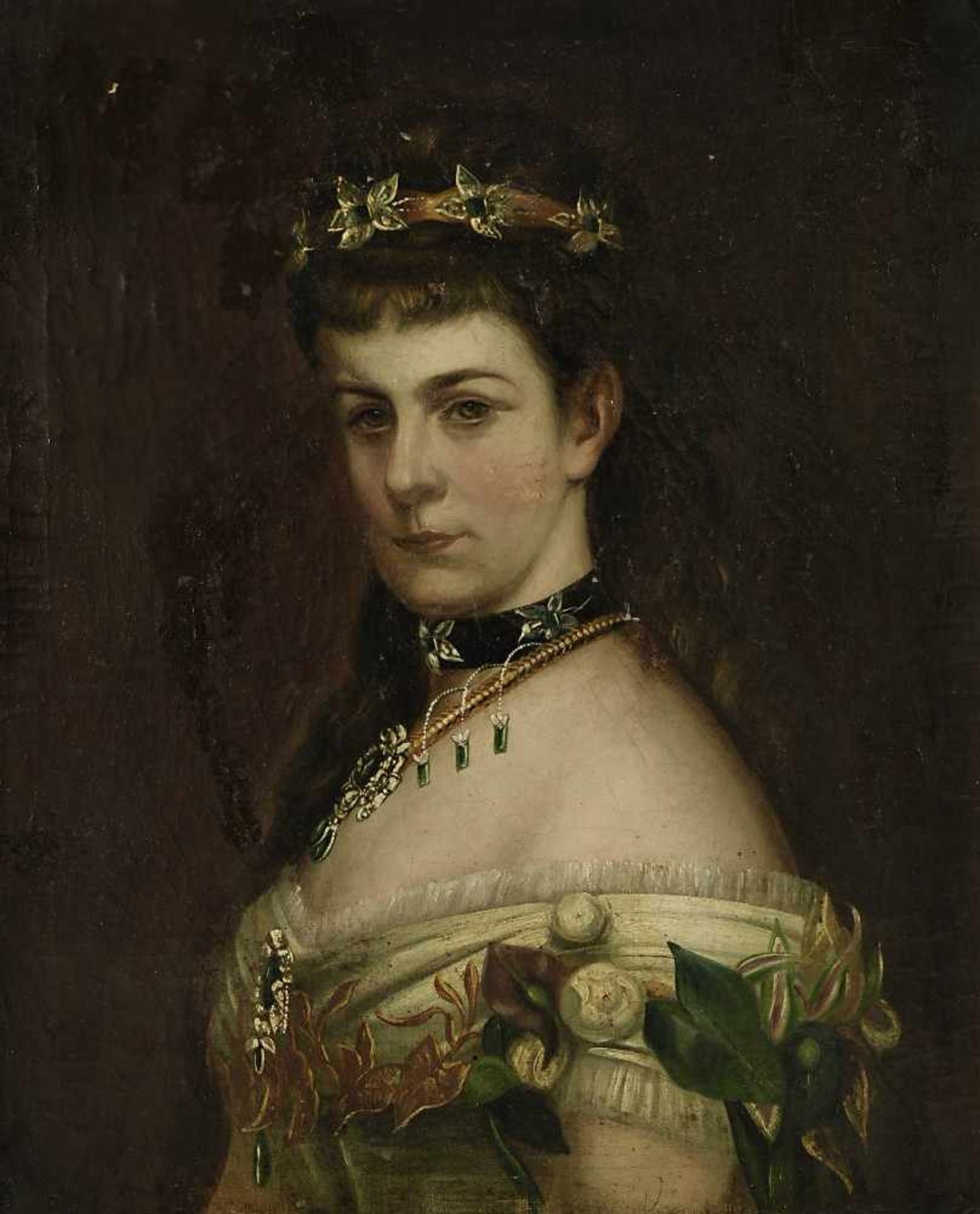 Raab, Georg1821 Wien - 1885 ebd., Kopie nachKaiserin Elisabeth von ÖsterreichÖl / Lwd. 69 x 44,5