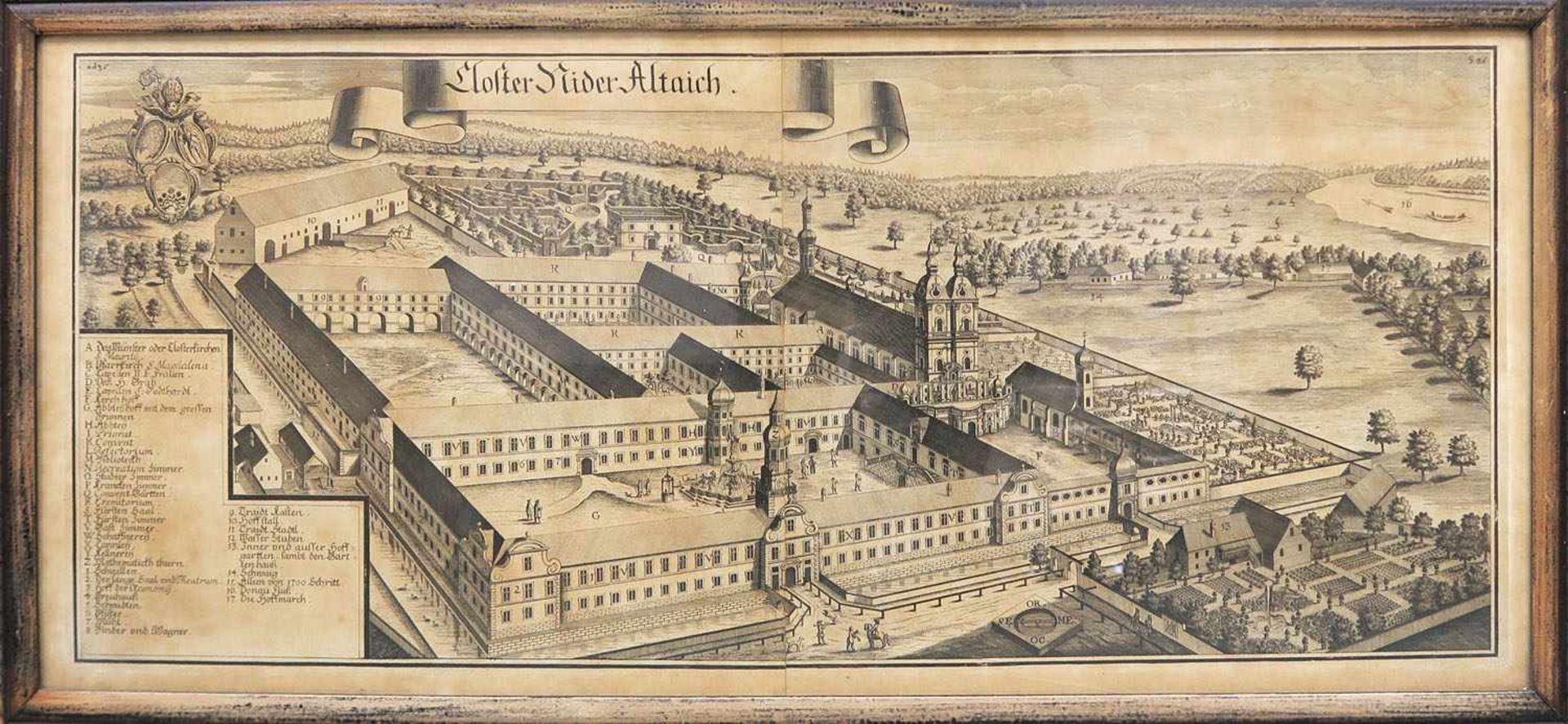 Wening, Michael 1645 Nürnberg - 1718 München Ansichten der Klöster Weltenburg, Ober Altaich, Seon - Bild 3 aus 10