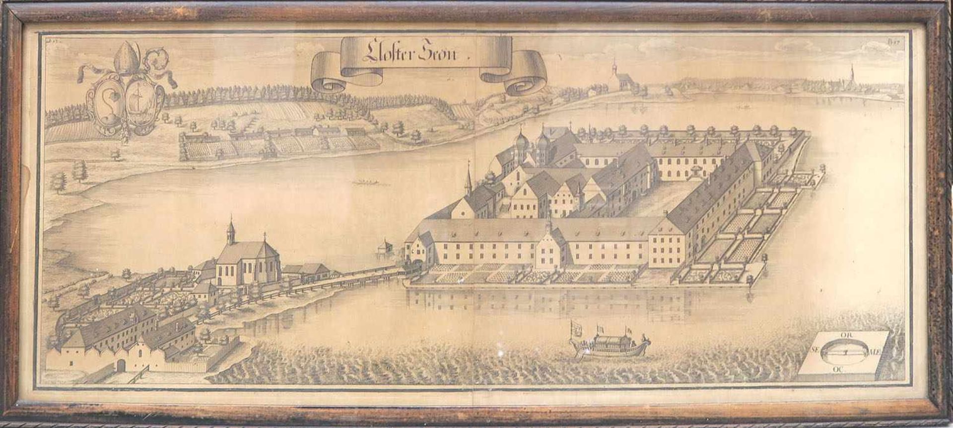 Wening, Michael 1645 Nürnberg - 1718 München Ansichten der Klöster Weltenburg, Ober Altaich, Seon - Image 6 of 10