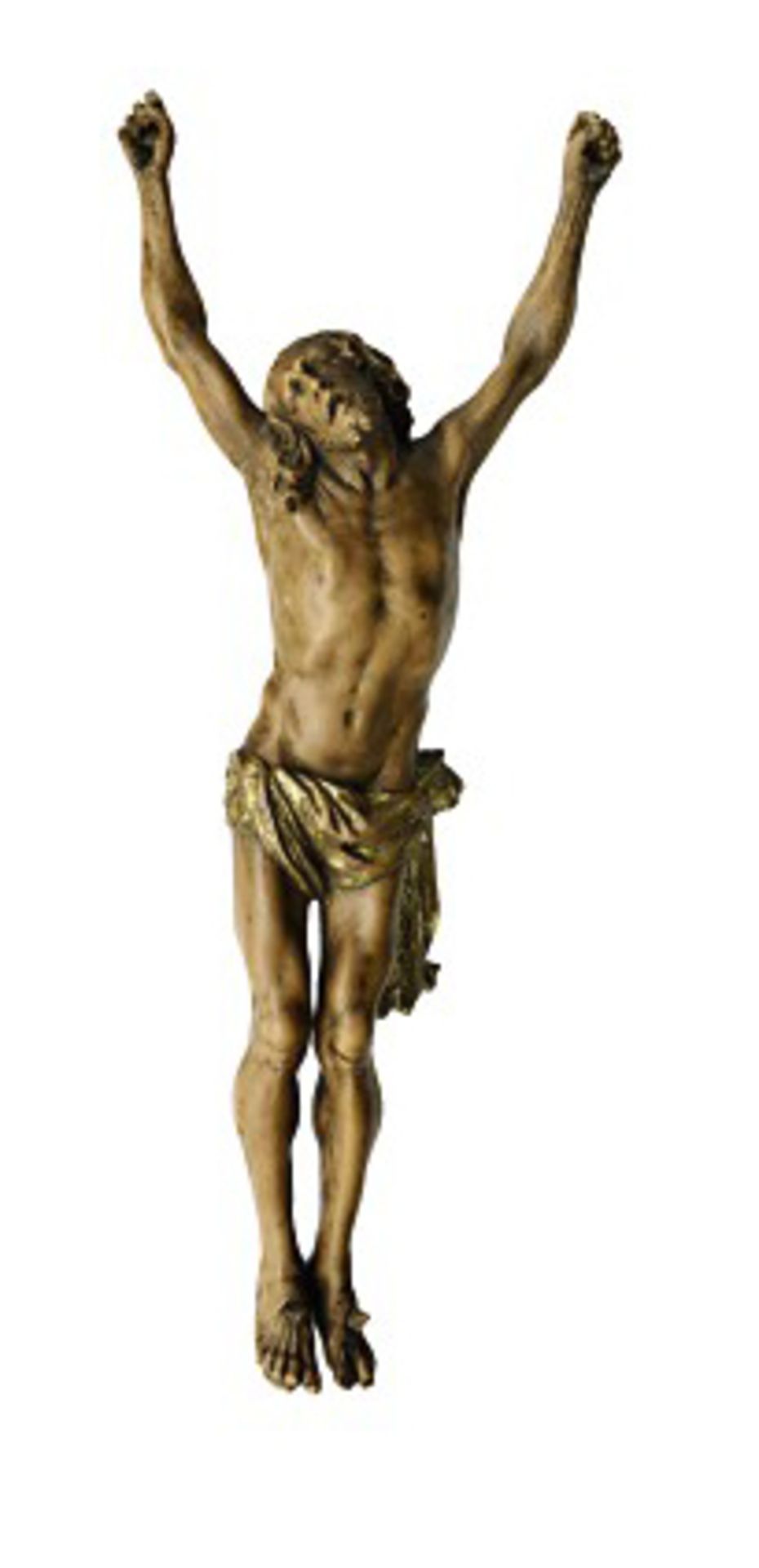 Corpus Christi18. Jh. Viernageltypus. Buchsbaum, vollrund geschnitzt, am Lendentuch Reste von