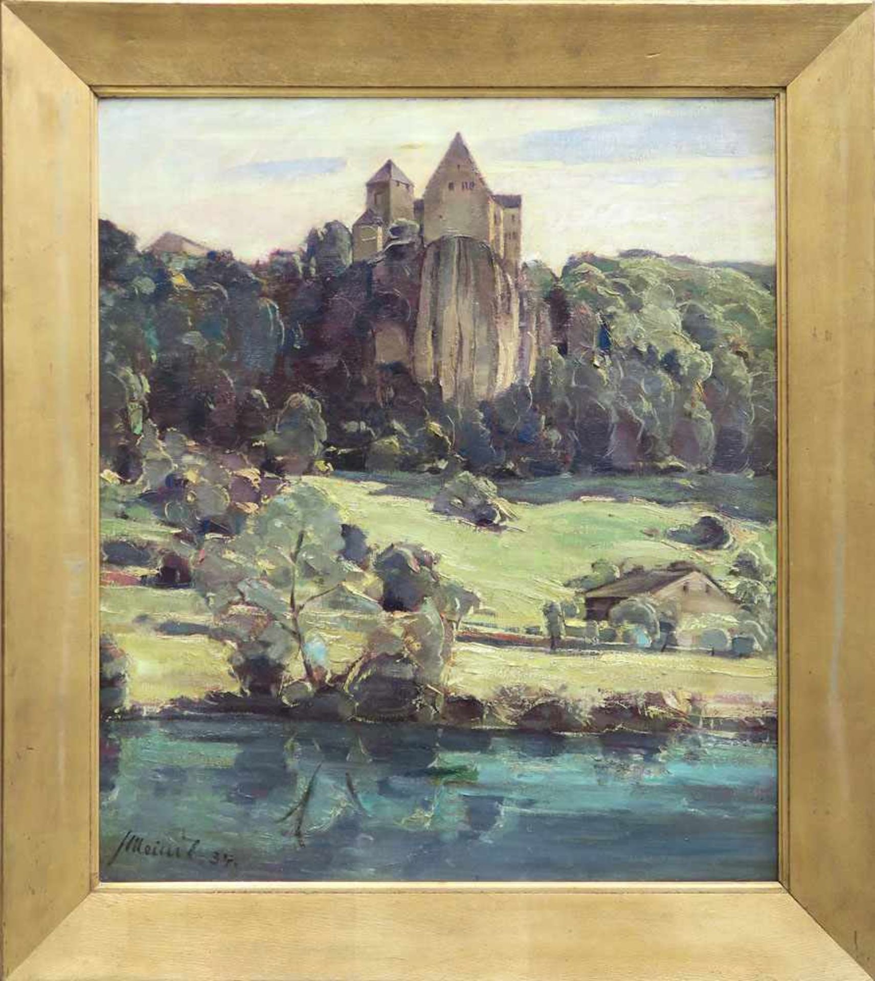 Meindl, Sepp1892 - 1967Burg Prunn im AltmühltalÖl/Lwd. 73,5 x 63,5 cm. L. u. signiert u. datiert (