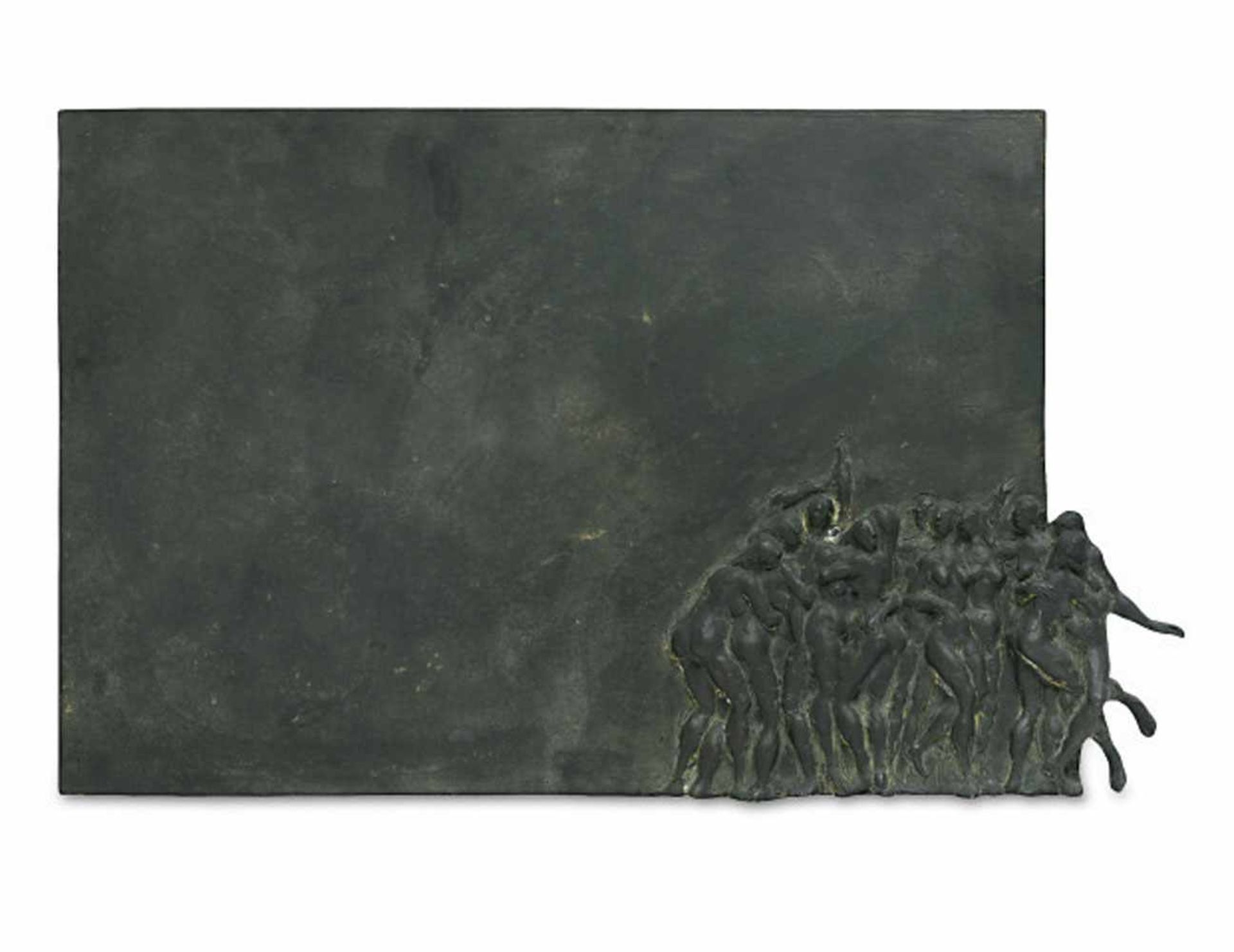 Nuss, Karl Ulrichgeb. 1943 StuttgartRelieftafel: FrauenakteBronzerelief. L. u. signiert und