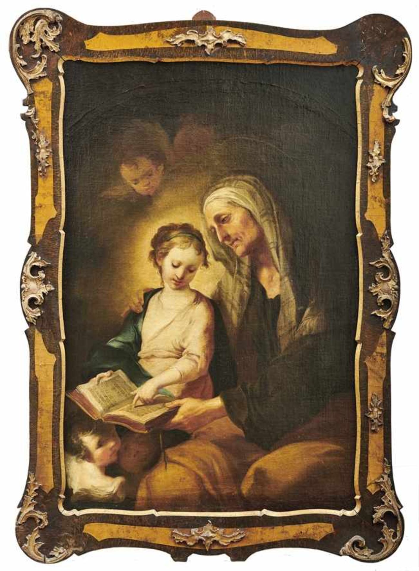Altomonte, Bartolomeo (Attrib.)Anna lehrt Maria das Lesen(Warschau 1694-1783 St. Florian/OÖ) Öl/