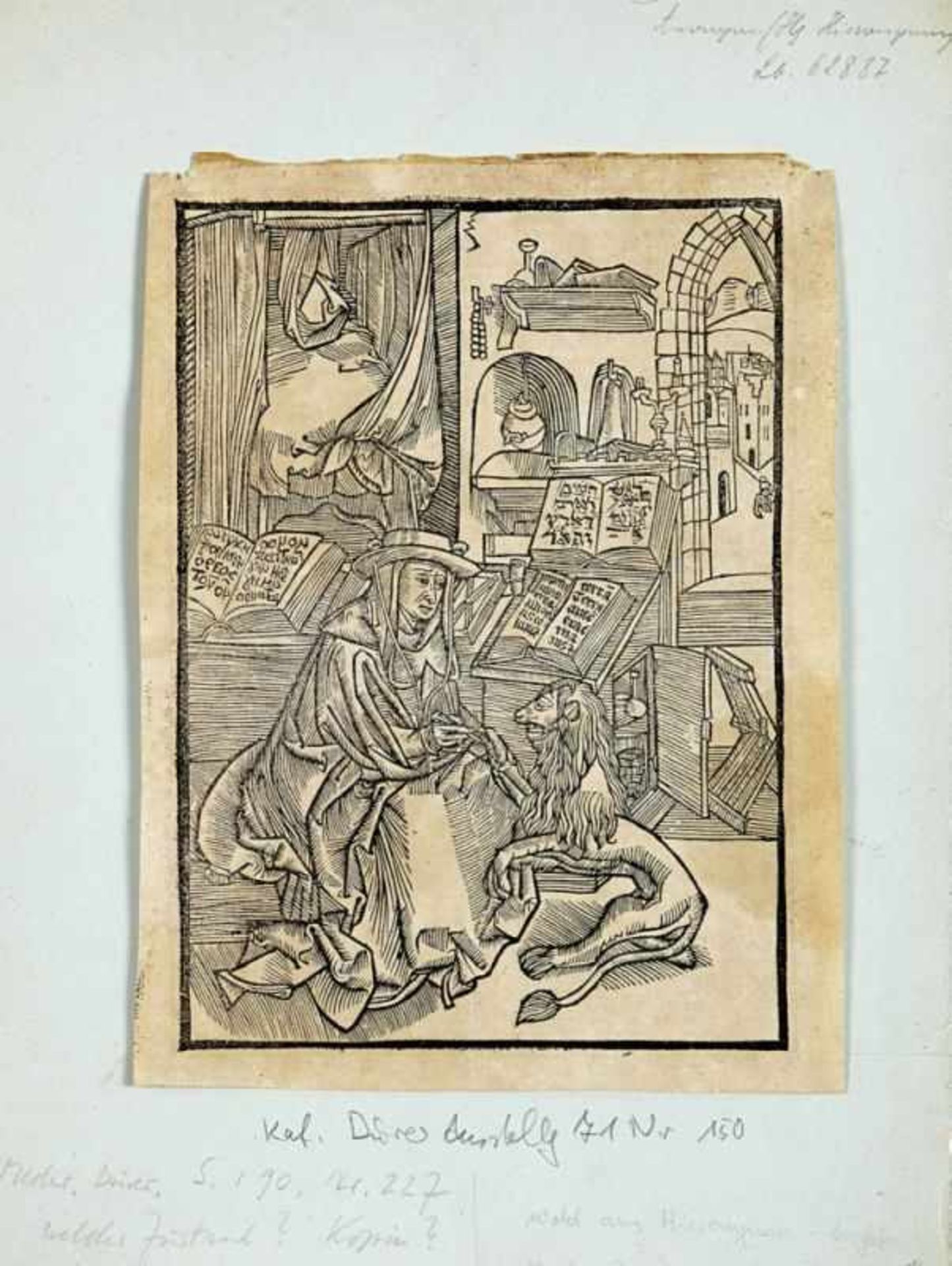 Anonym, nach Albrecht DürerDer heilige Hieronymus zieht dem Löwen den Dorn aus(Nürnberg 1471-1528