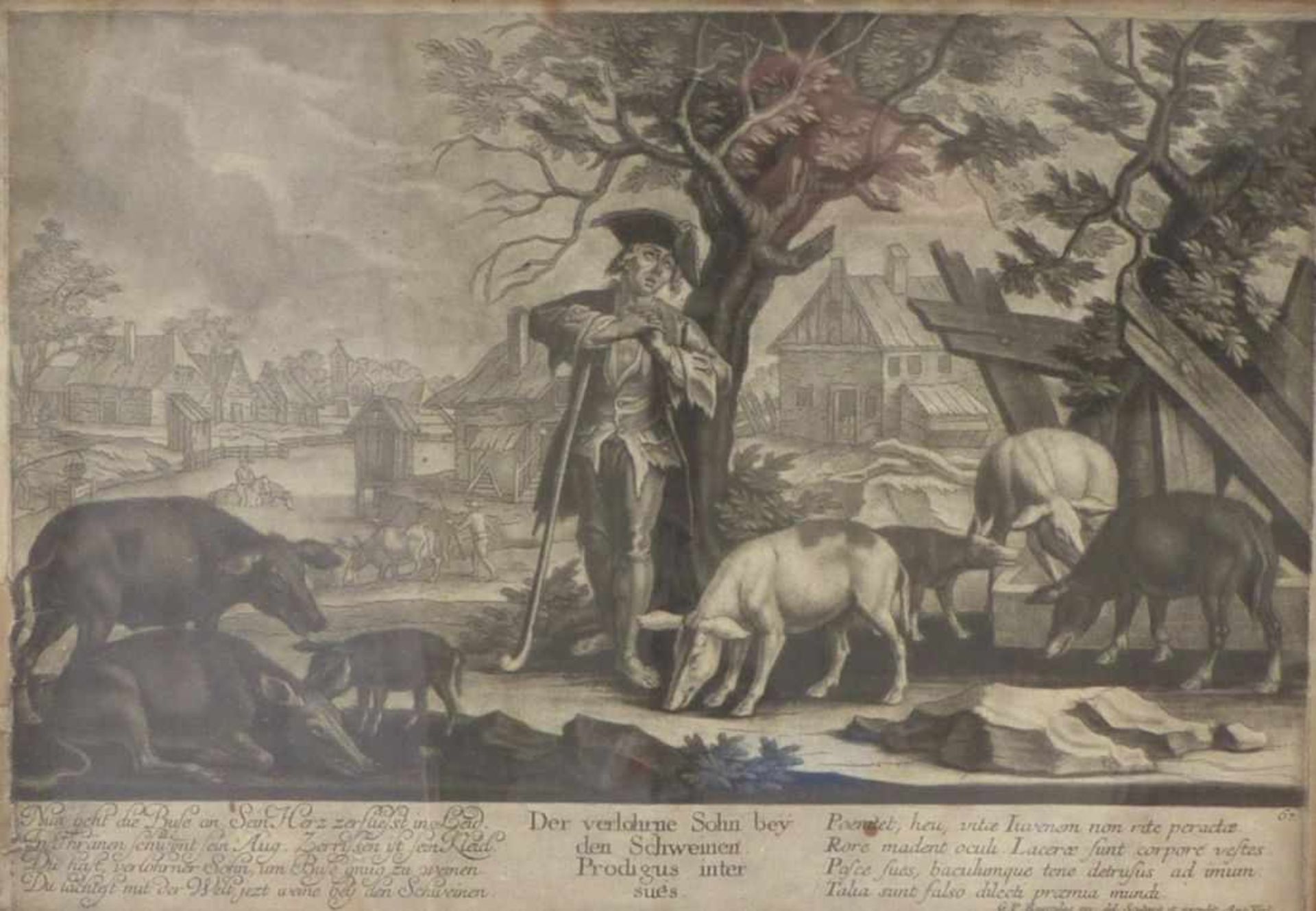 Rugendas, Georg Philipp IFünf Darstellungen zum Thema "Der verlorene Sohn"(Augsburg 1666-1742 - Bild 3 aus 4