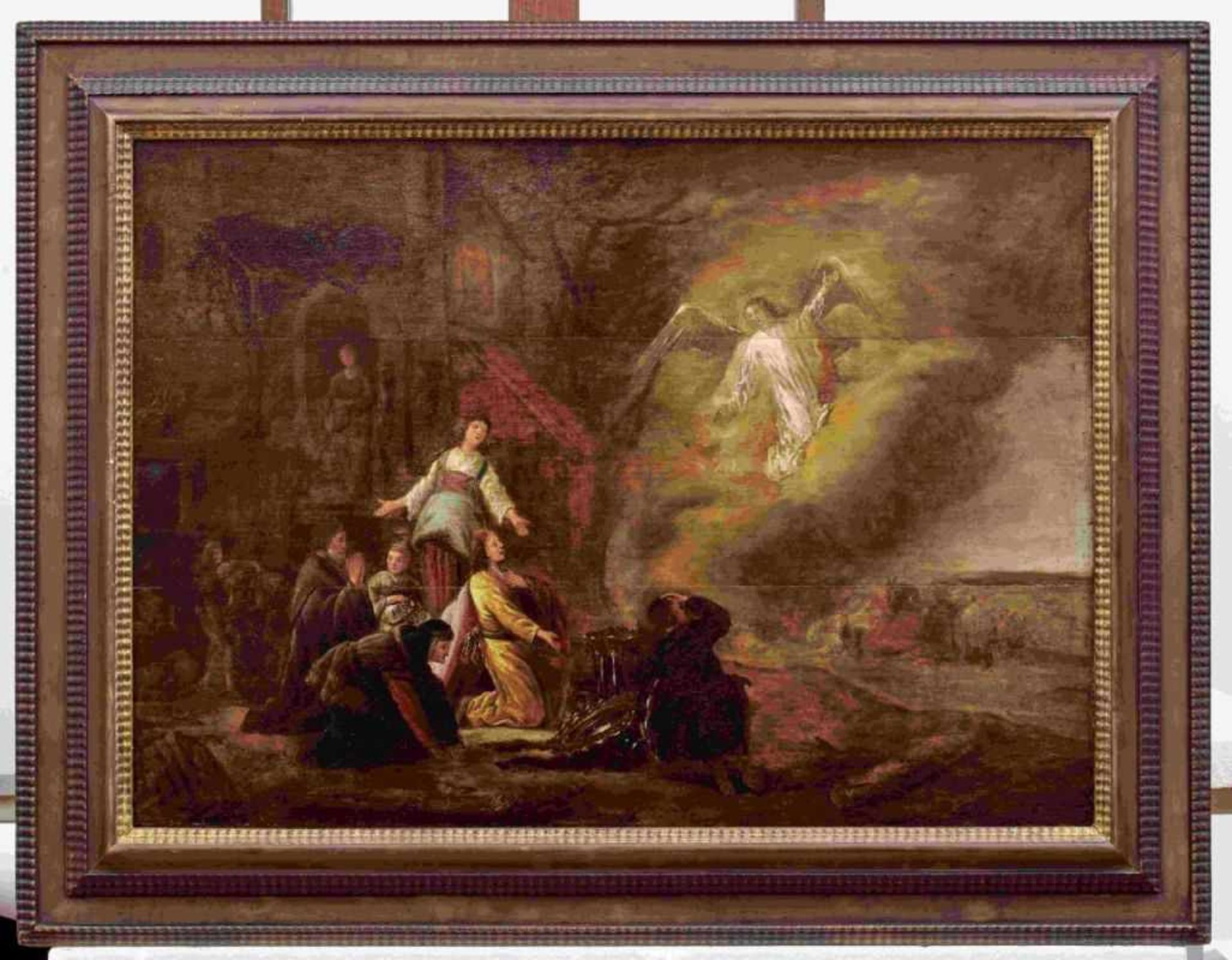 Wet, Jacob Willemszoon de (d.Ä.)Der Engel Raphael verlässt die Familie des Tobias(Haarlem ca. 1610-