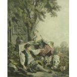 Gaillard, René"Dédié à Monsieur Papillon De La Ferlé"(Paris 1719-1790 ebd.) Rastendes Paar am