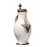 Pear shaped jug with flower decorationSouthern Germany, probably Bayreuth, 18th c.On the front