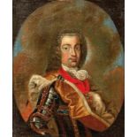Portrait of a nobleman in armourPortrait painter of the early 18th centuryOil on canvas. On the back