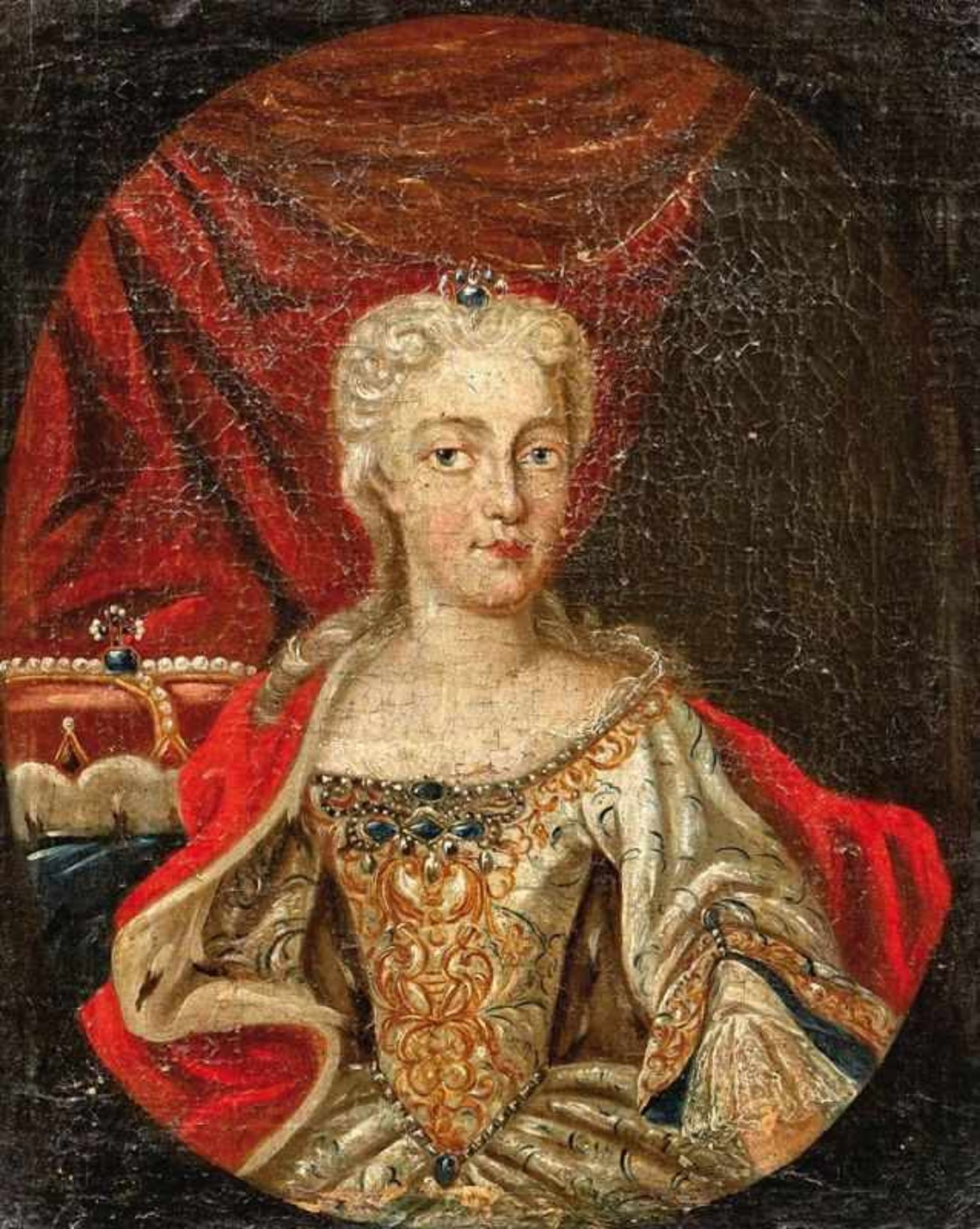 Portrait of an Archduchess of AustriaPortrait painter, beginning of the 18th centuryOil on canvas.