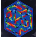 Vasarely, Victor.Babel 3(Pecs 1908-1997 Annet-sur-Marne) Colour offset in high gloss printing