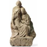 Lamentation of ChristLate 15th centuryOn pedestal group of figures with the mourning Mary and