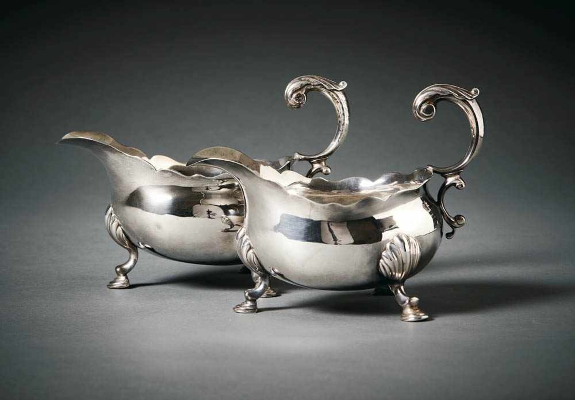 Pair of Georgian SauceboatsLondon, 1793/94.William Shaw & William Priest (working together since