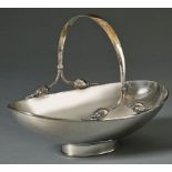 ''Alt-Kopenhagen'' basket with handleFlensburg, Robbe & BerkingSilver. Maker's mark, crescent