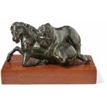 Lion, tearing a horseNetherlands, early 17th centuryA fully sculptured group of a lying horse