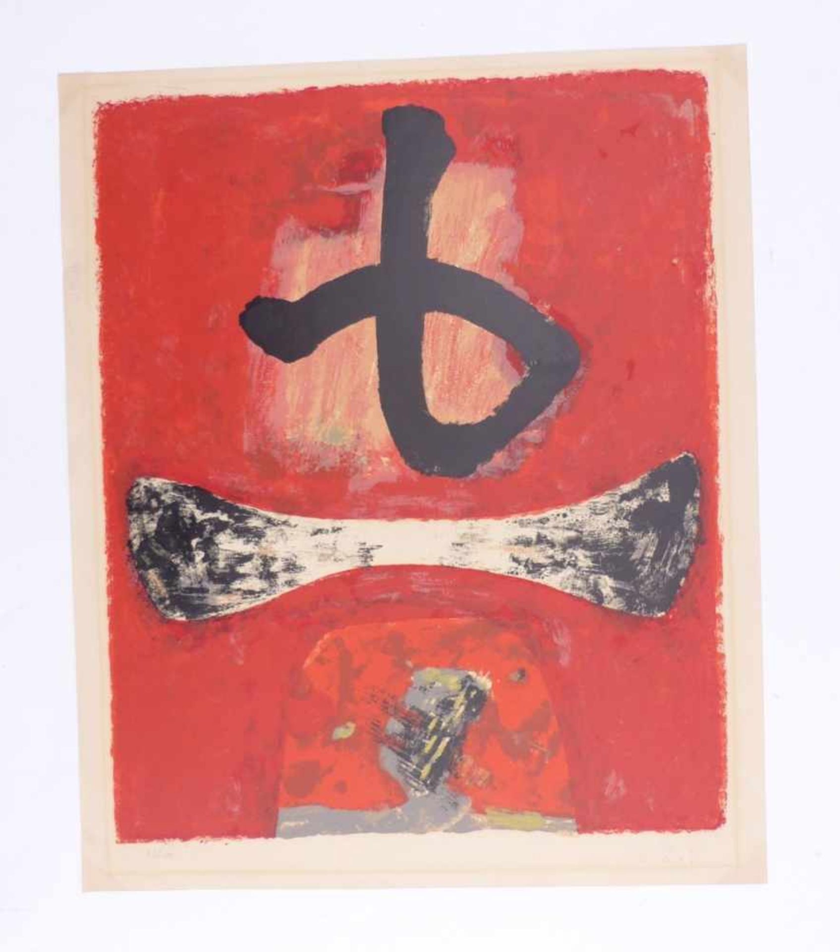 Sugai, KumiAKA(Kobe/Japan 1919-1996 ibid.) Colour lithograph; 1958. Lower right handsigned, left - Bild 2 aus 3