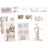 Sandrart, JoachimConvolute of 12 etchings(Frankfurt am Main 1606-1688 Nürnberg) Four sheets from the