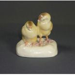 Soennecken Beckmann, AnnaGroup of chicks(Born Solingen in 1887) For porcelain manufactory