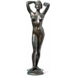 Breker, Arno''Helena''(Elberfeld 1900-1991 Düsseldorf) On round pedestal female nude with arms