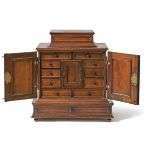 Small CabinetSouthern Germany, around 1700Two-door body on profiled base with drawer, sides and