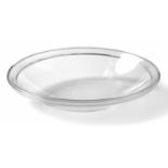 Tagliapietra, LinoLarge flat bowl(Murano 1934 born) For Effetre International, Murano. Colorless,