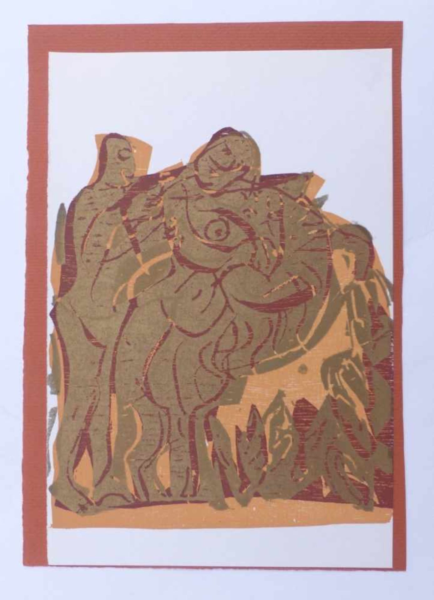 Grieshaber, HAPFrom Dresden to Leipzig(Rot an der Rot 1909-1981 Reutlingen) Colour woodcut from '' - Bild 2 aus 2