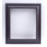 Ripple moulding frameNetherlands, 18th c.Softwood, ebonised. Clear dimension 45 x 38 cm; external