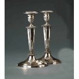 Pair of Biedermeier candlesticksFrankfurt am Main, around 1820/30Johann Martin Schott (1786-1869)