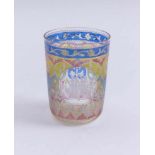 Small cup with ''Jodhpur'' decorationFritz Heckert, Petersdorf - end 19th c.Cylindrical shape,