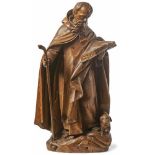 Saint Anthony the hermit18th centuryBearded saint standing on a natural pedestal with snakes