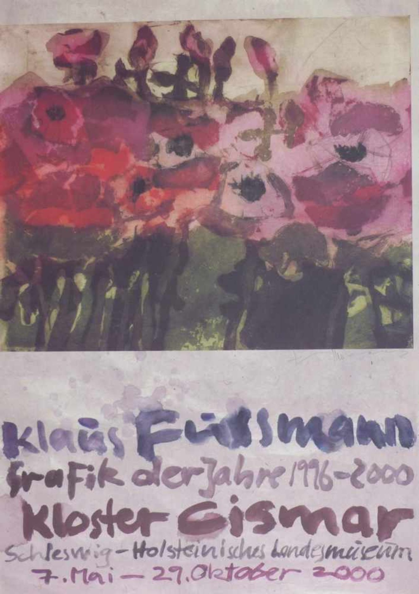 Fußmann, KlausPoster of an Exhibition in the Monastery of Cismar(Born 1938 in Velbert, lives and