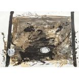 Tàpies, AntoniUntitled composition(Barcelona 1923-2012) Lithograph. Autographed, edition ''e.a.'' (