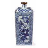 Bottle-shaped vaseJapan, Arita, probably Edo period, 17th/18th C.Porcelaine, underglaze blue