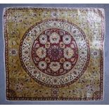 HerekeTurkey, 19th c.Fine tendrils on cream-coloured ground, central medallion with flower motifs