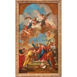 Christ Handing the Keys to Saint PeterVenetian School of the 18th centuryOil on canvas. 84 x 45.5