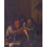 Brouwer, Adriaen - copy afterThe village surgeon (The feeling)Oil on canvas on panel. 23 x 18,7