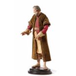 Neapolitan crib figure - Joseph18th centuryBearded man standing on a round pedestal in an original