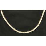 Gold necklaceLate 20th C.Yellow gold 14k. Marked. L. 43 cm, 40 g.GoldcollierE. 20. Jh.Umlaufend