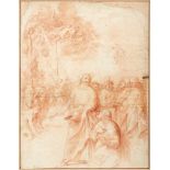 Jesus preaching at the Sea of GalileeRome, Circle of Andrea Sacci - early 17th centuryRed chalk