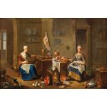 Juncker, Justus (attributed to)Pendants with kitchen maids at work(Mainz 1703-1767 Frankfurt am