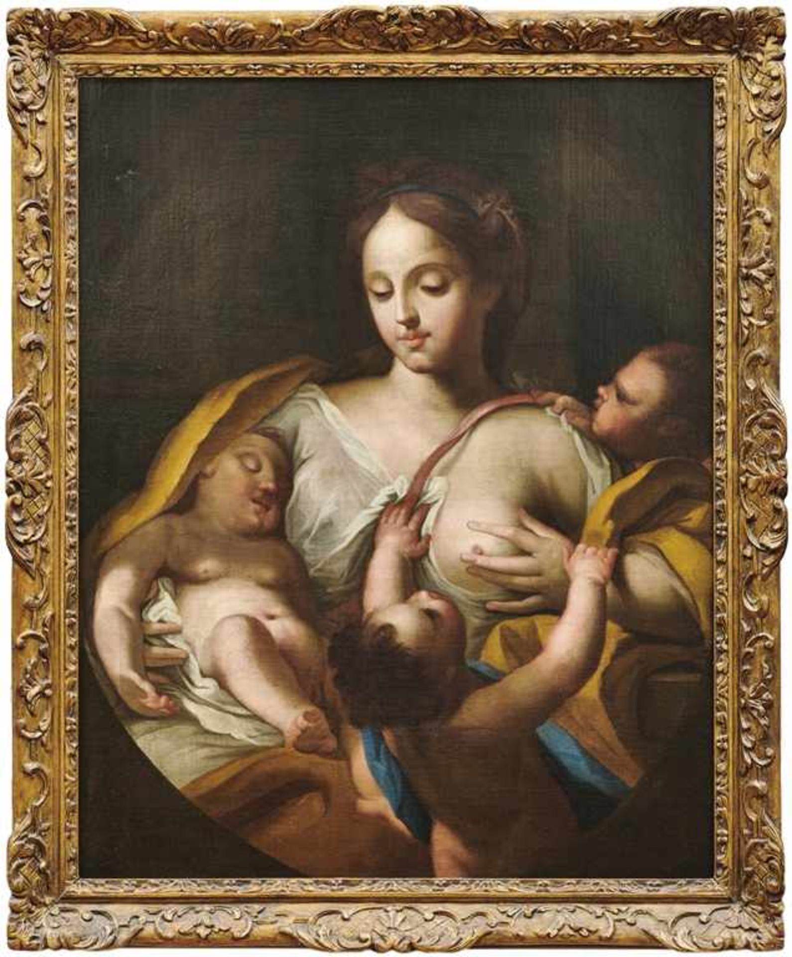 Trevisani, Francesco (Attributed to)Allegory of Caritas(Capodistria 1656-1746 Rome). Oil on